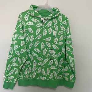 Brand new Nike hoodie size XL, never worn. Nike logo all over hoodie.